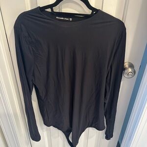 Abercrombie & Fitch Women's Black Long Sleeve bodysuit